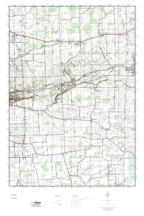 MyTopo Gasport, New York USGS Quad Topo Map