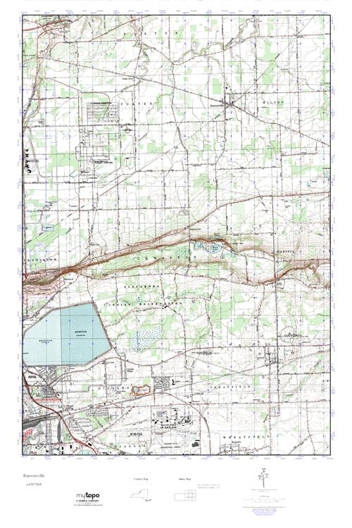 MyTopo Ransomville, New York USGS Quad Topo Map