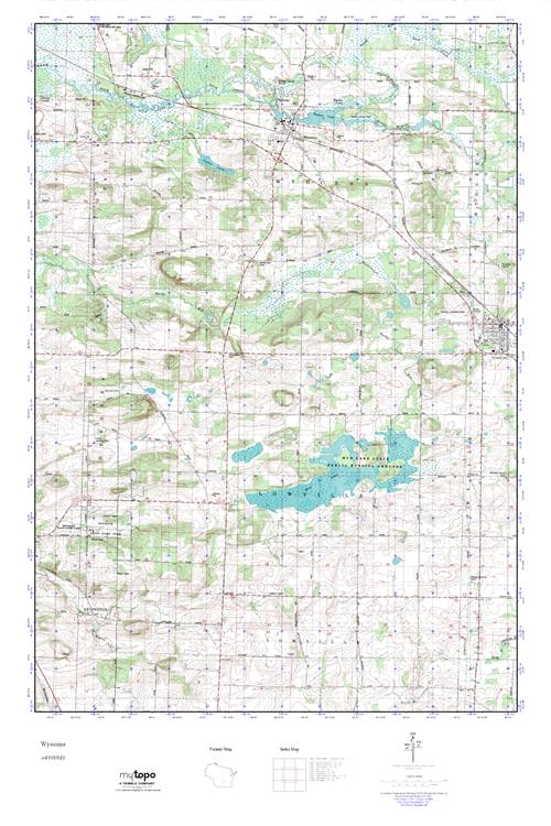 MyTopo Wyocena, Wisconsin USGS Quad Topo Map
