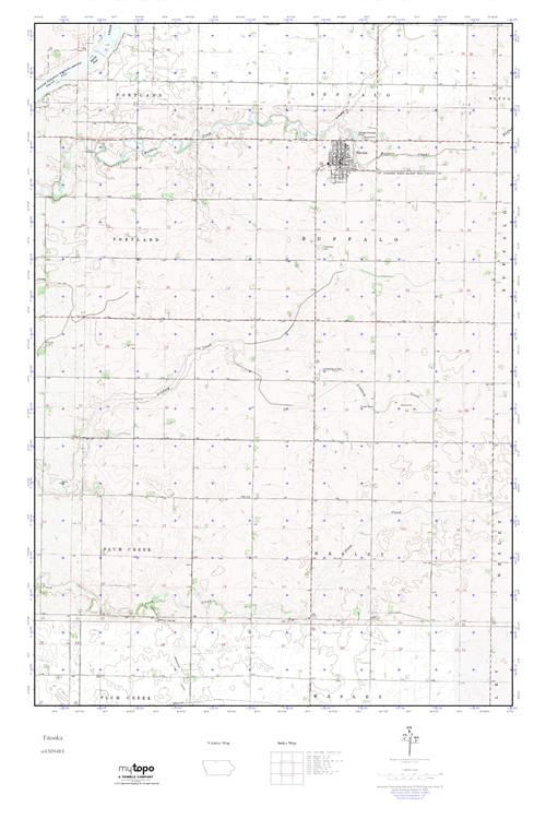 MyTopo Titonka, Iowa USGS Quad Topo Map