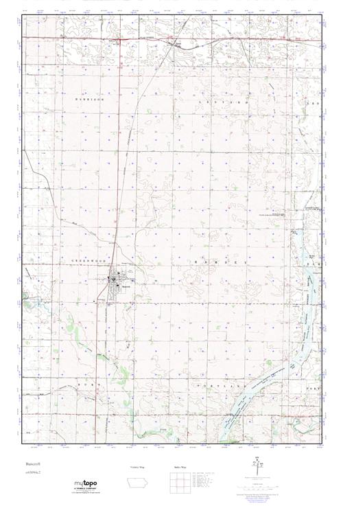 MyTopo Bancroft, Iowa USGS Quad Topo Map