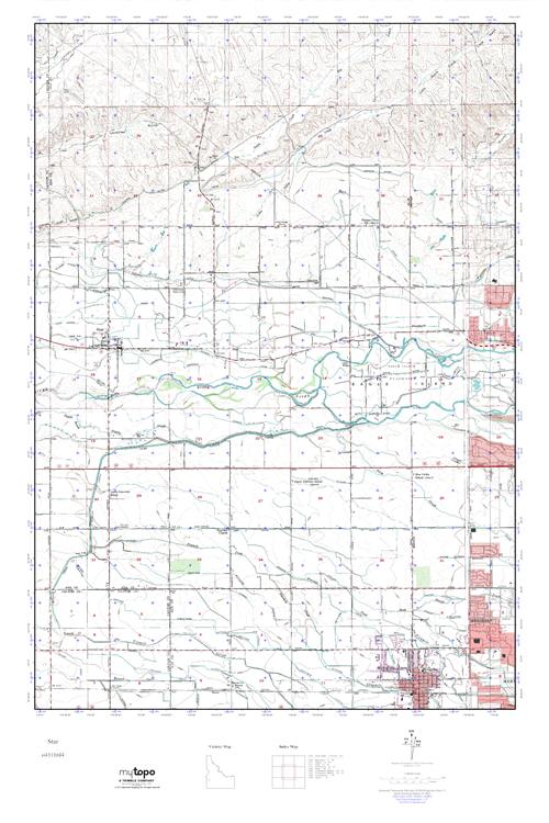 MyTopo Star, Idaho USGS Quad Topo Map