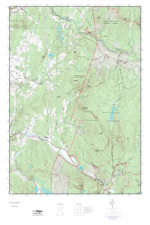 MyTopo East Haverhill, New Hampshire USGS Quad Topo Map