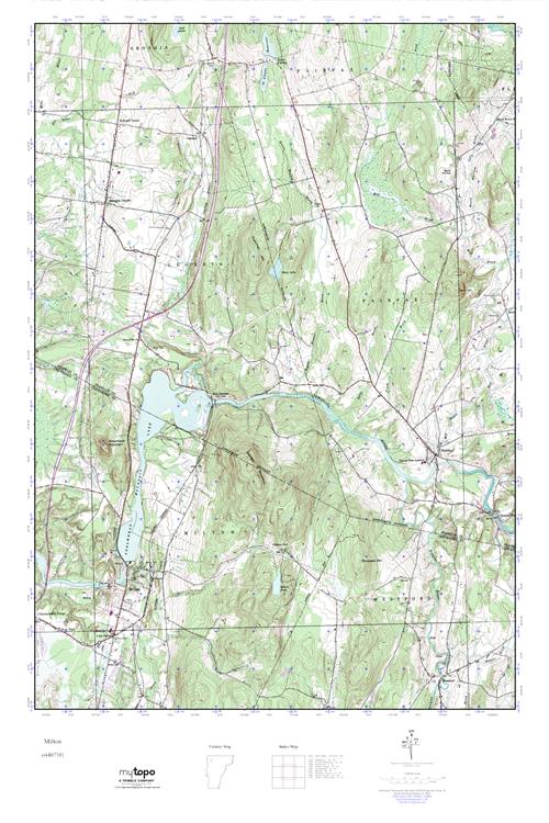 MyTopo Milton, Vermont USGS Quad Topo Map