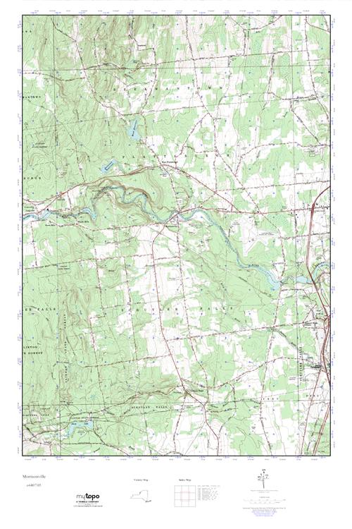 MyTopo Morrisonville, New York USGS Quad Topo Map