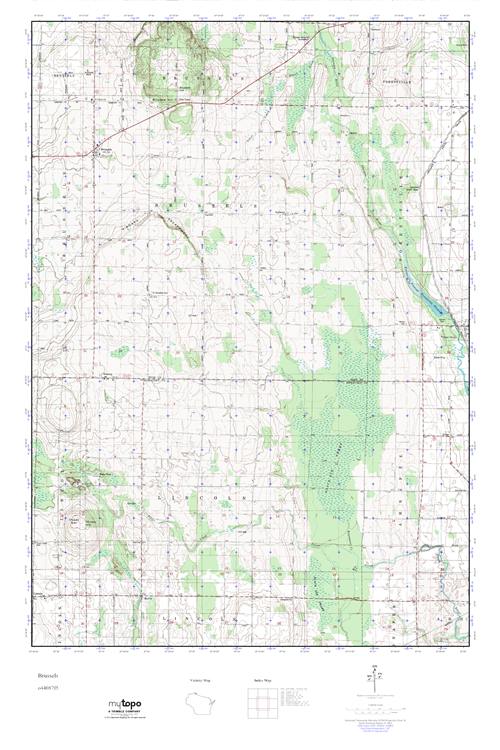 MyTopo Brussels, Wisconsin USGS Quad Topo Map
