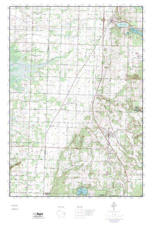 MyTopo Coloma, Wisconsin USGS Quad Topo Map