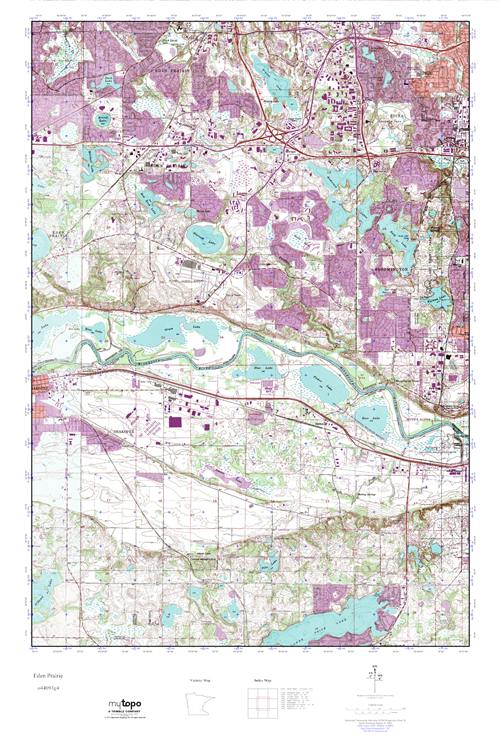 MyTopo Eden Prairie, Minnesota USGS Quad Topo Map