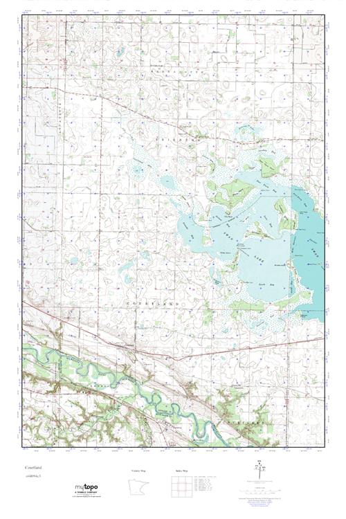 MyTopo Courtland, Minnesota USGS Quad Topo Map