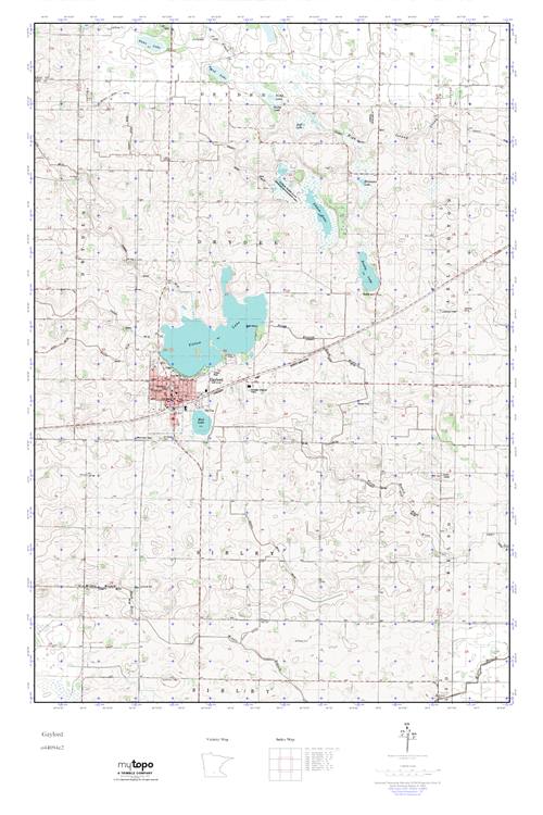 MyTopo Gaylord, Minnesota USGS Quad Topo Map