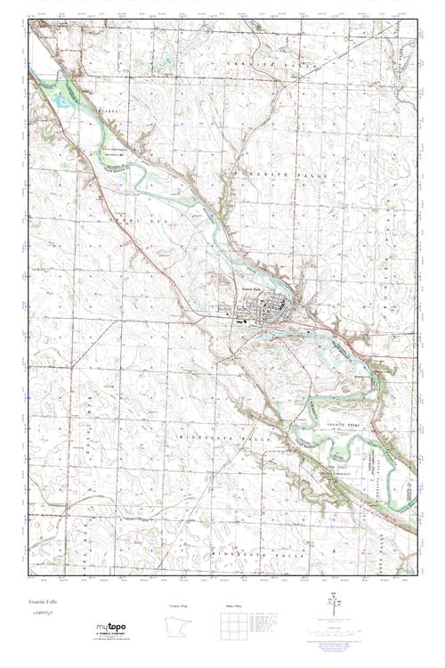 MyTopo Granite Falls, Minnesota USGS Quad Topo Map