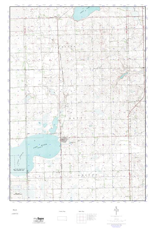 MyTopo Hayti, South Dakota USGS Quad Topo Map