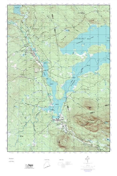 MyTopo Stratton, Maine USGS Quad Topo Map