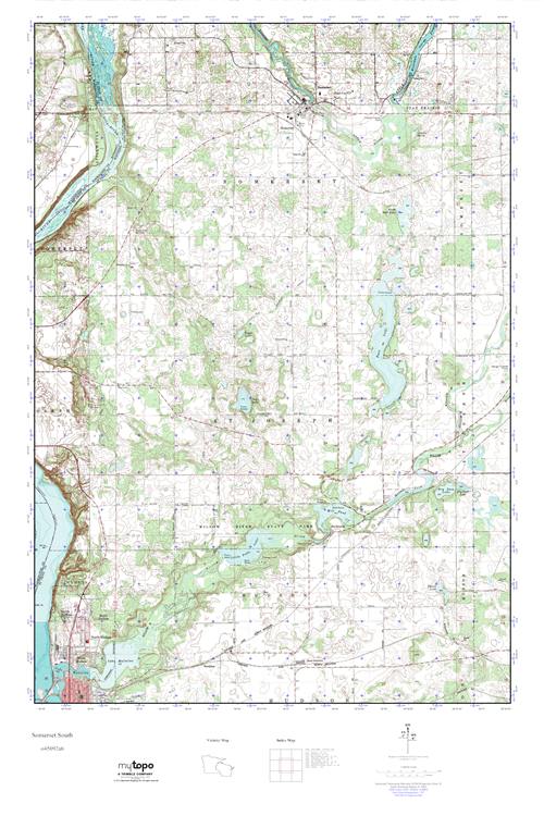 MyTopo Somerset South, Wisconsin USGS Quad Topo Map