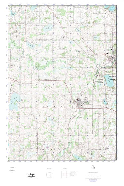 MyTopo Delano, Minnesota USGS Quad Topo Map