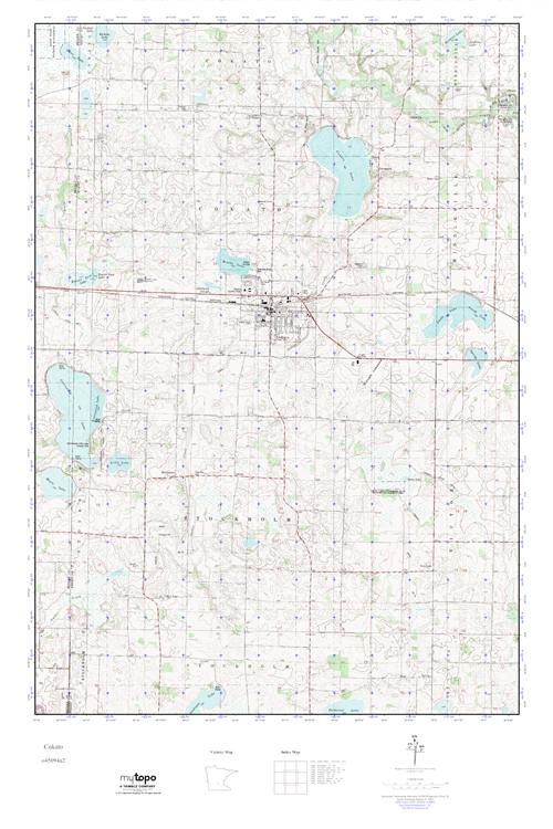 MyTopo Cokato, Minnesota USGS Quad Topo Map