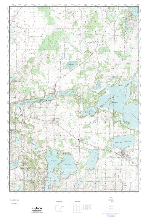 MyTopo South Haven, Minnesota USGS Quad Topo Map