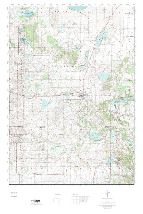 MyTopo Kimball, Minnesota USGS Quad Topo Map