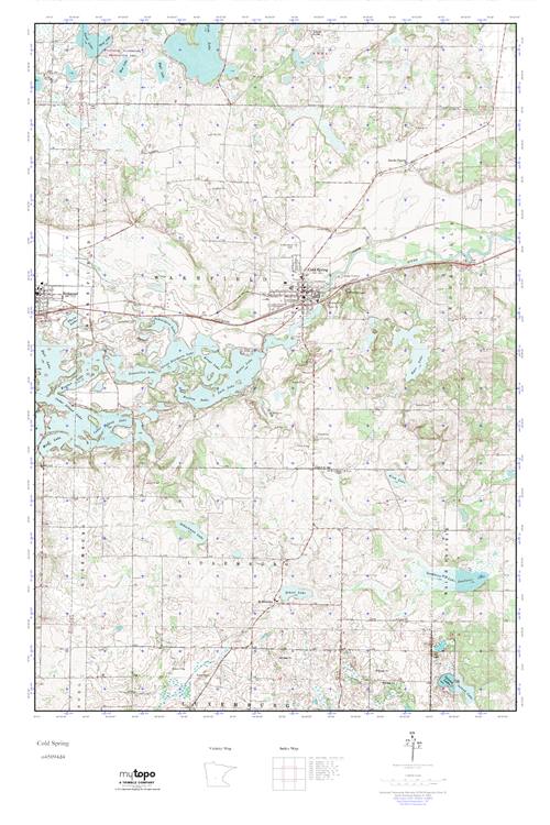 MyTopo Cold Spring, Minnesota USGS Quad Topo Map