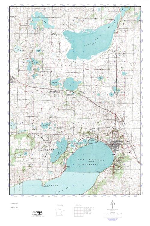 MyTopo Glenwood, Minnesota USGS Quad Topo Map