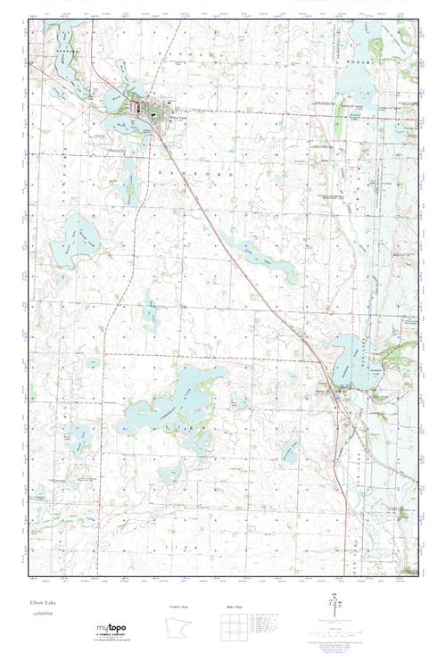 MyTopo Elbow Lake, Minnesota USGS Quad Topo Map