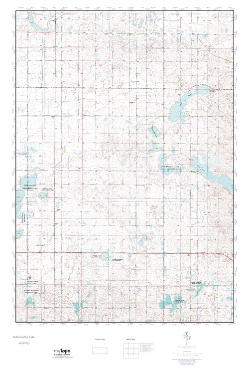 MyTopo Schumacher Lake, South Dakota USGS Quad Topo Map