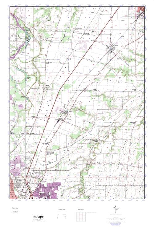MyTopo Gervais, Oregon USGS Quad Topo Map