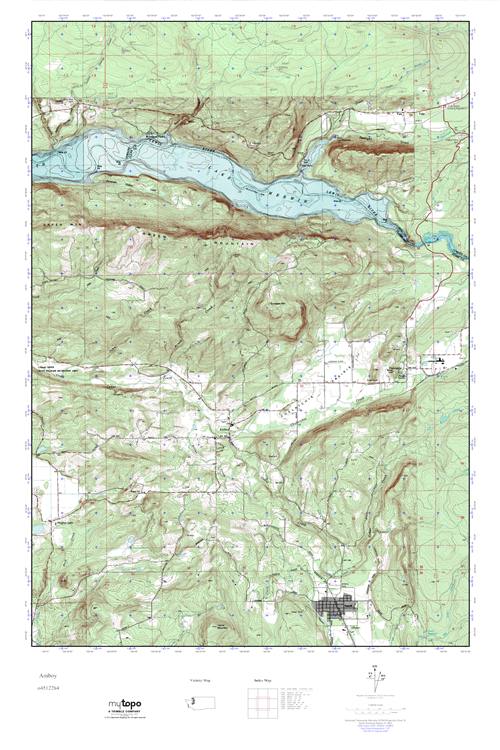 MyTopo Amboy, Washington USGS Quad Topo Map