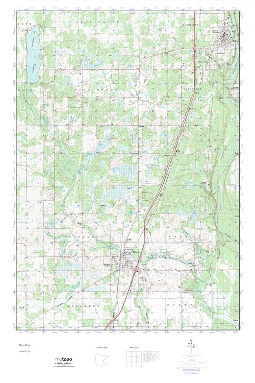 MyTopo Hinckley, Minnesota USGS Quad Topo Map
