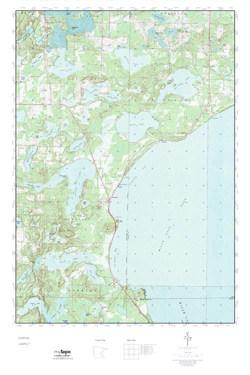 MyTopo Garrison, Minnesota USGS Quad Topo Map