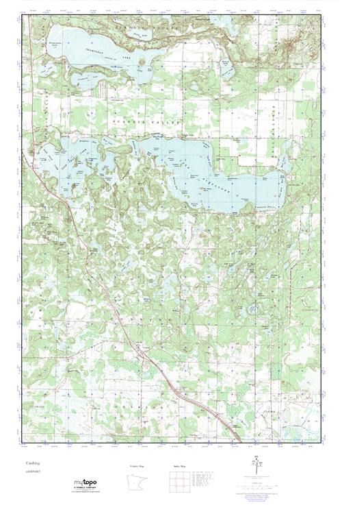 MyTopo Cushing, Minnesota USGS Quad Topo Map