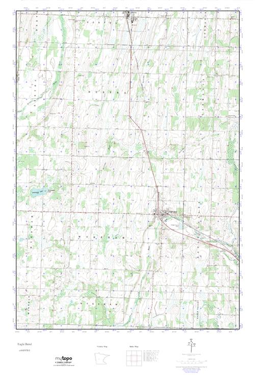 MyTopo Eagle Bend, Minnesota USGS Quad Topo Map