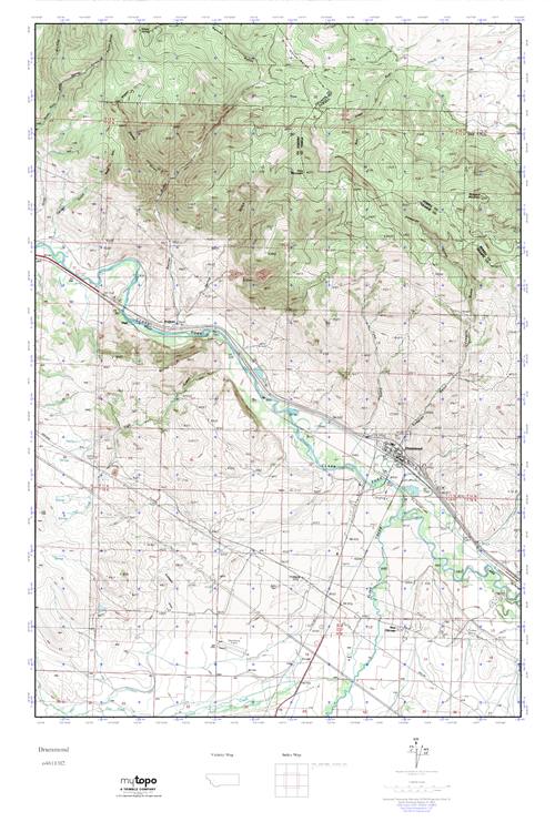 MyTopo Drummond, Montana USGS Quad Topo Map