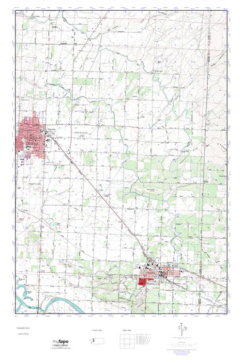 MyTopo Grandview, Washington USGS Quad Topo Map