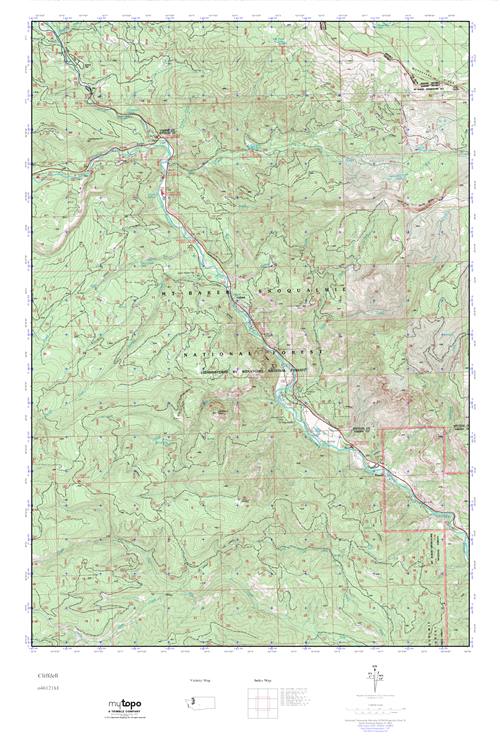 MyTopo Cliffdell, Washington USGS Quad Topo Map