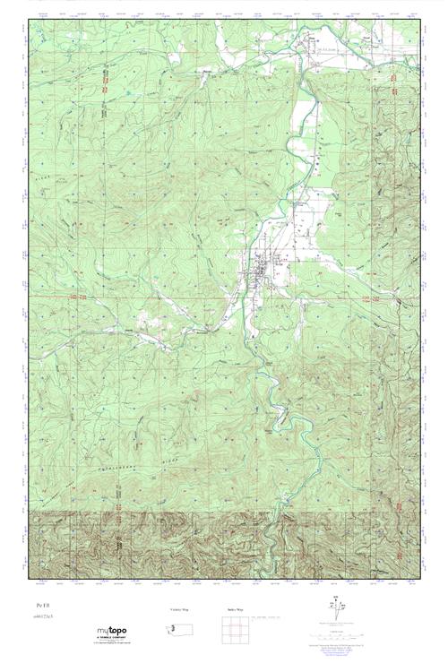 MyTopo Pe Ell, Washington USGS Quad Topo Map