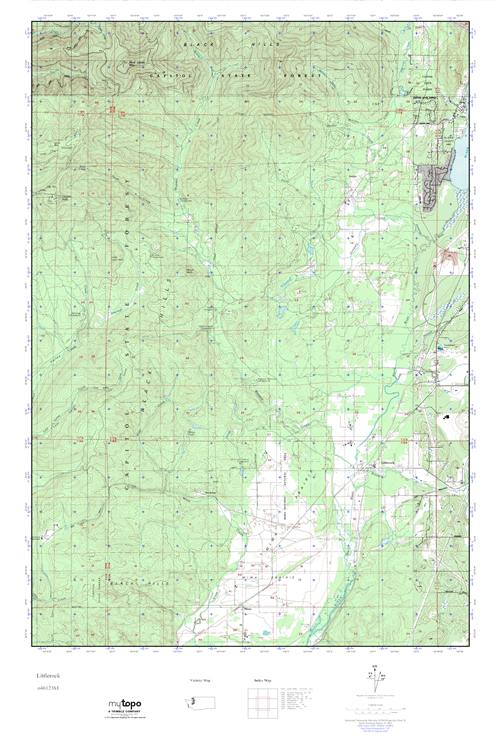 MyTopo Littlerock, Washington USGS Quad Topo Map