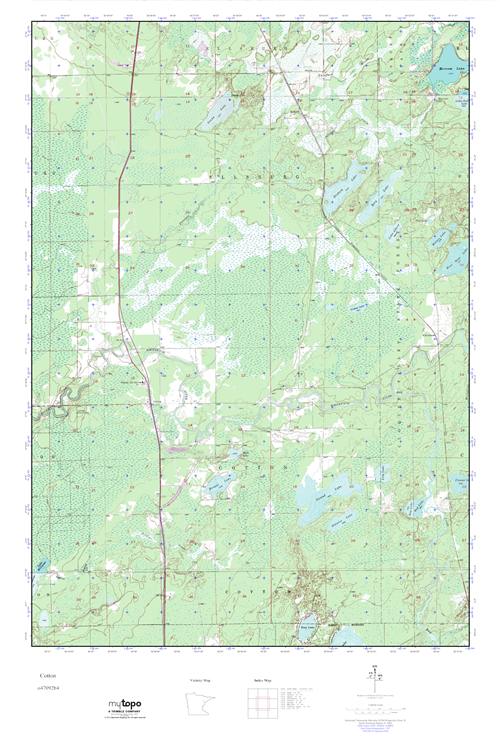 MyTopo Cotton, Minnesota USGS Quad Topo Map