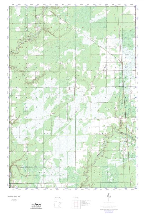 MyTopo Meadowlands NW, Minnesota USGS Quad Topo Map
