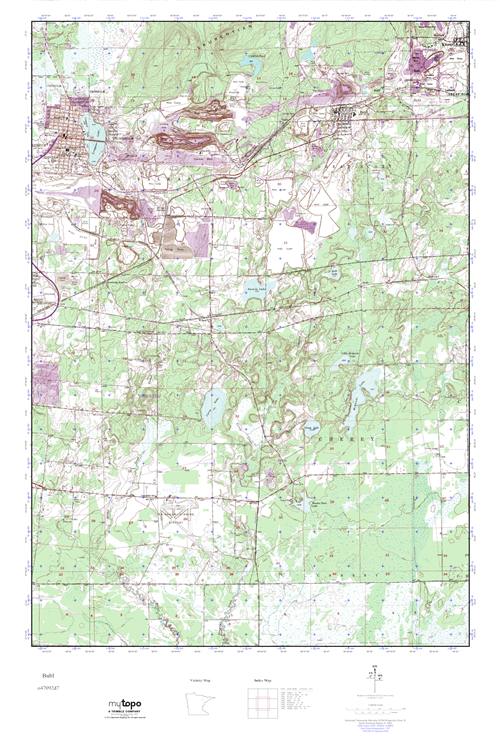 MyTopo Buhl, Minnesota USGS Quad Topo Map