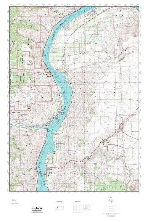 MyTopo Entiat, Washington USGS Quad Topo Map