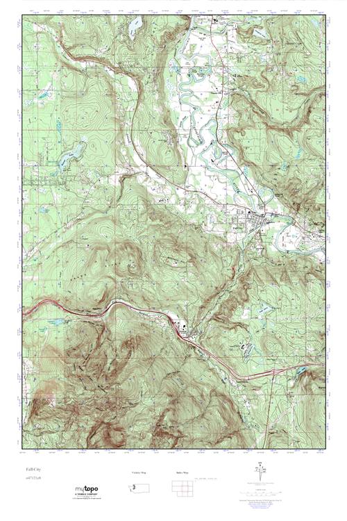 MyTopo Fall City, Washington USGS Quad Topo Map