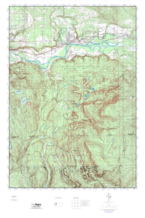 MyTopo Sultan, Washington USGS Quad Topo Map