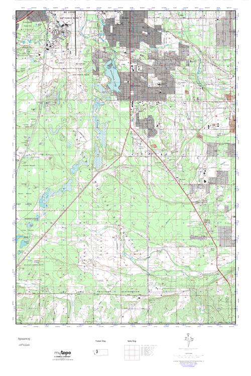 MyTopo Spanaway, Washington USGS Quad Topo Map