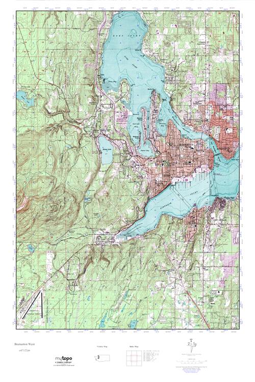 MyTopo Bremerton West, Washington USGS Quad Topo Map
