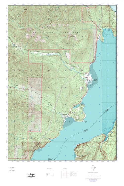 MyTopo Brinnon, Washington USGS Quad Topo Map