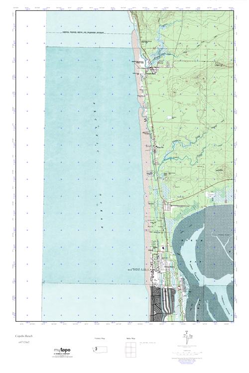 MyTopo Copalis Beach, Washington USGS Quad Topo Map