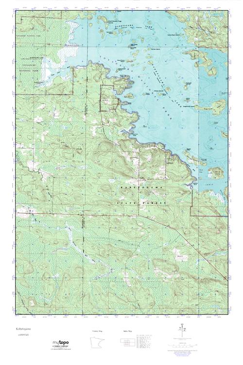 MyTopo Kabetogama, Minnesota USGS Quad Topo Map