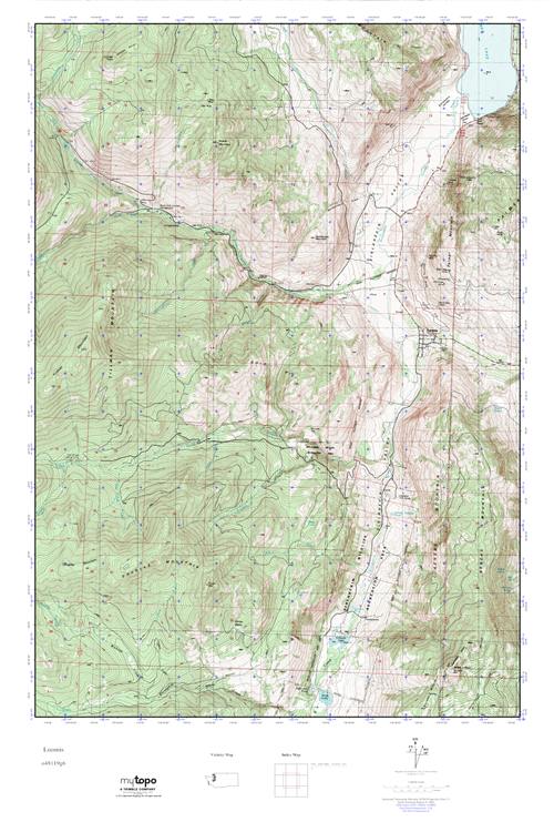 MyTopo Loomis, Washington USGS Quad Topo Map