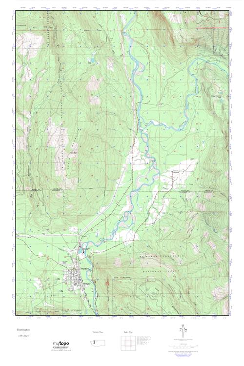 MyTopo Darrington, Washington USGS Quad Topo Map